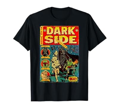 Star Wars Vader Dark Side Retro Comic Cover Camiseta | Ya disponible en tu tienda friki favorita! En mundofriki.es!