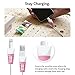TUDIA [Klip] Snap On Charging Cable Cord Saver Protector Compatible with iPhone, iPad, iPod - Pink