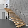 ROTHLEY Metal Stair Railing Handrail: 11.8FT Stainless Steel Hand Railings for Stairs Outdoor Indoor Wall Mount Stair Handrail Complete Kit 1.6" Round Hand Rail for Elderly & Kids (Brushed Finish)