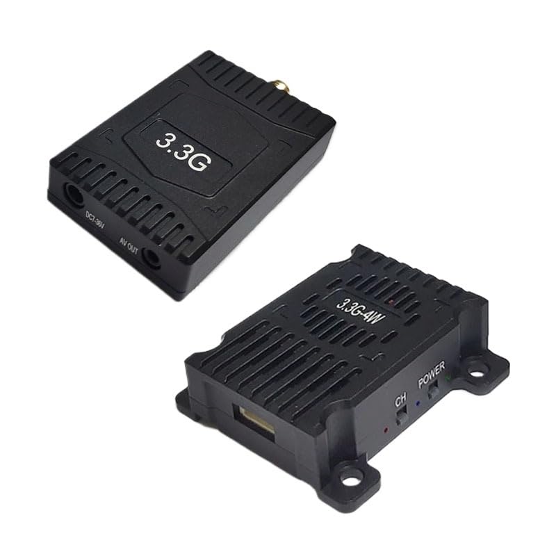 Modulo Trasmettitore VTX 3,3GHz 4W FPV Ricevitore VRX Con Antenna