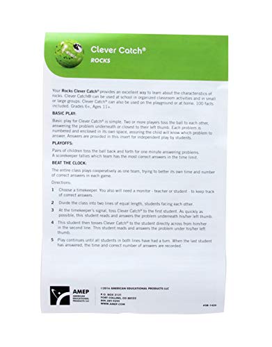 American Educational Vinyl Clever Catch Rocks Ball, 24" Diameter #TOP3