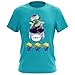 Produktbild Okiwoki T-Shirt mit Aufschrift "Dbz" Feat Toy Story (Parodie): Die Aliens entdecken Picolo Ihr echter Vater zum Vatertag Gr. XS, türkisblau