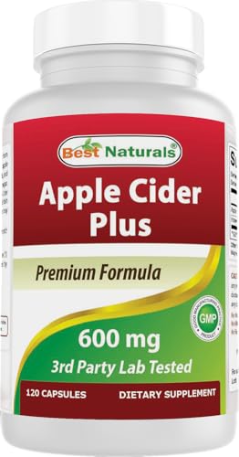 Best Naturals Apple Cider Vinegar Plus 500 Mg 120 Capsules - Image 6