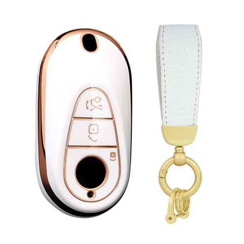 [SANRILY] �x���c������ �L�[�P�[�X �L�[�z���_�[ �L�[�ی� �����Z�f�X A C E S�N���X AMG EQA EQC EQS W223 S350L S580 C260���ɓK�p �V���R�� ���h�~ �v���[���g �I�V���� �z���C�g