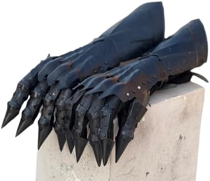 Guanteletes medievales Nazgul Wraith que solucionan la rigidez en cosplay