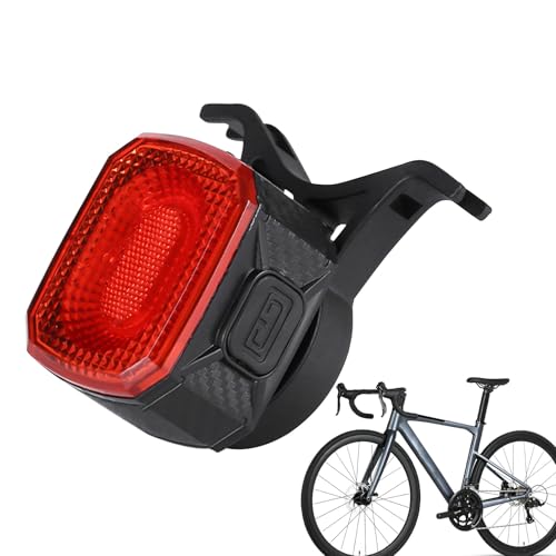 Luz Trasera para Bicicleta, Flash De Seguridad, Lámpara Impermeable con Sensor y 6 Modos, para Niños y Adultos, para Viajes de Larga Distancia, Senderos de Montaña, Lluvia y Mañana Temprano