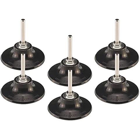 RENOTEC 3 Inch Quick Change Disc Pad Holder, 6 Pcs Roll Lock Disc Holder, 1/4" Shank for Angle Die Grinder Attachments, Type R, for Polishing, Sanding and Surface Preparation Cover