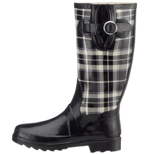 Beck Damen Pepita Gummistiefel, Schwarz, 41 EU