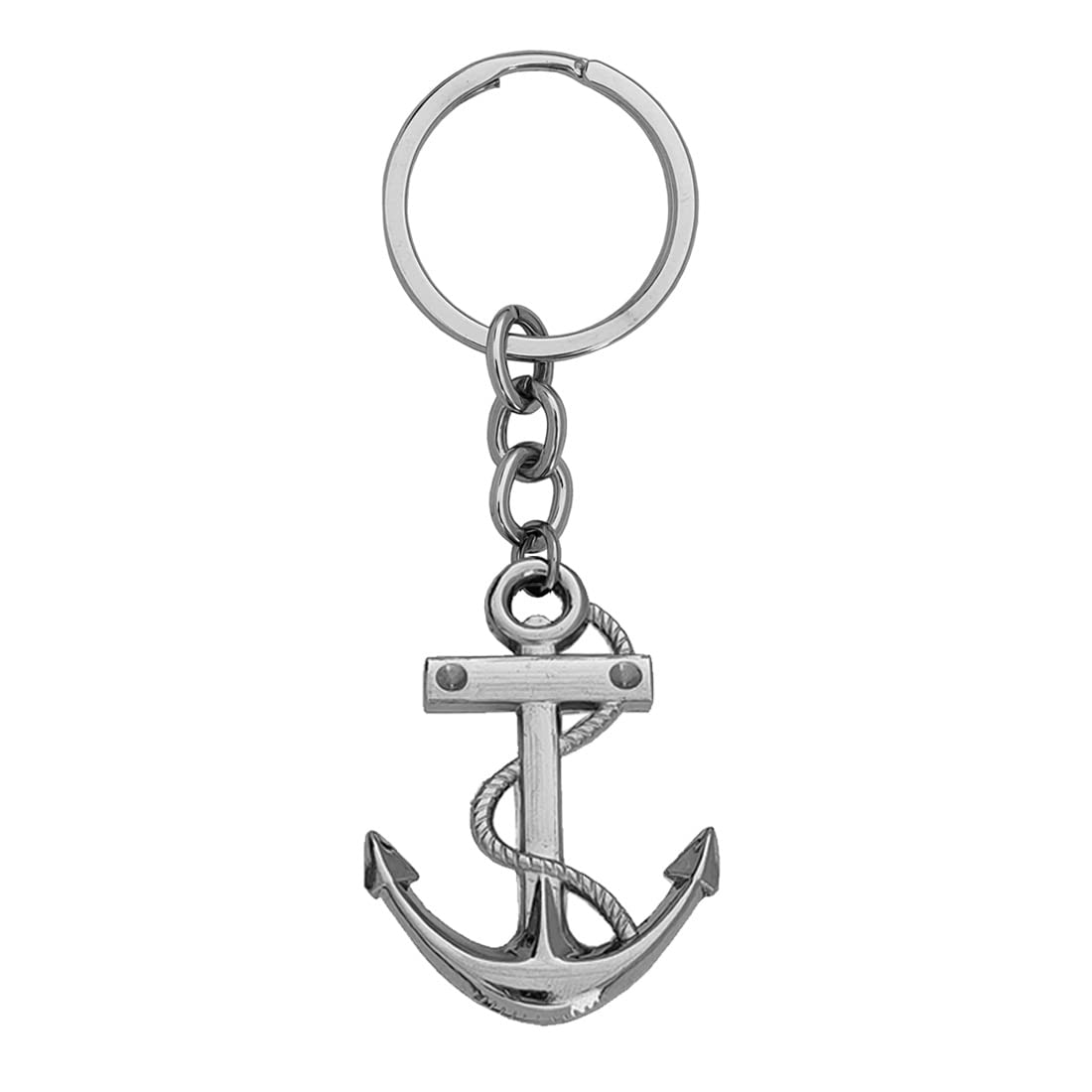 Ship Wheel Anchor Metal Keychain & Keyring for Bikes Cars Bags Home Cycle Men Women Boys and Girls