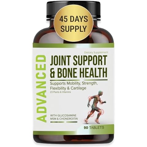 NutraPro Glucosamine Chondroitin MSM Joint Relief Supplements & Bone Health - for Knee & Joint Relief, Bone Strength, Joint Health, Movement, Flexibility, Strength & Comfort.45 Days Servings Cover