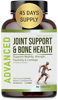NutraPro Glucosamine Chondroitin MSM Joint Relief Supplements & Bone Health - for Knee & Joint Relief, Bone Strength, Join...