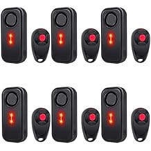 Car Alarm System,113dB Security Alarm with Motion Sensor,Anti-Theft Vehicle Alarm, Red LED Light,IP66 Waterproof,for Cars,Motorcycles,Trucks6PK