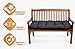 Amazinggirl Bankauflage Sitzkissen Outdoor Hollywoodschaukel Kissen 100x50 cm - Sitzpolster Bank Polster für Sitzbank Gartenbank und Paletten Bankkissen Indoor und Outdoorkissen Graphit
