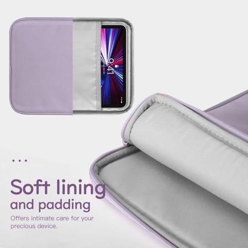 Image of Dadanism 13 Inch Tablet Sleeve Bag Carrying Case for iPad Pro 13 inch M5 /M4 2025 /2024, iPad Air 13 inch M4 /M3 2026 /2025, iPad Pro 12.9 inch,Galaxy Tab S10+ /S9 FE+ /S9+ 12.4 inch,Remarkable Paper Pro 11.8 inch, Gray Purple