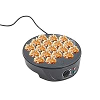 🦑Grande capacité :TAKOYAKI INDUCTION utilise plaques d'aluminium haute qualité avec un revêtement microcristallin qualité alimentaire sur surface, Avec 18 trous cuisson indépendants (2,36 pouces diamètre), il peut produire simultanément un grand nomb...