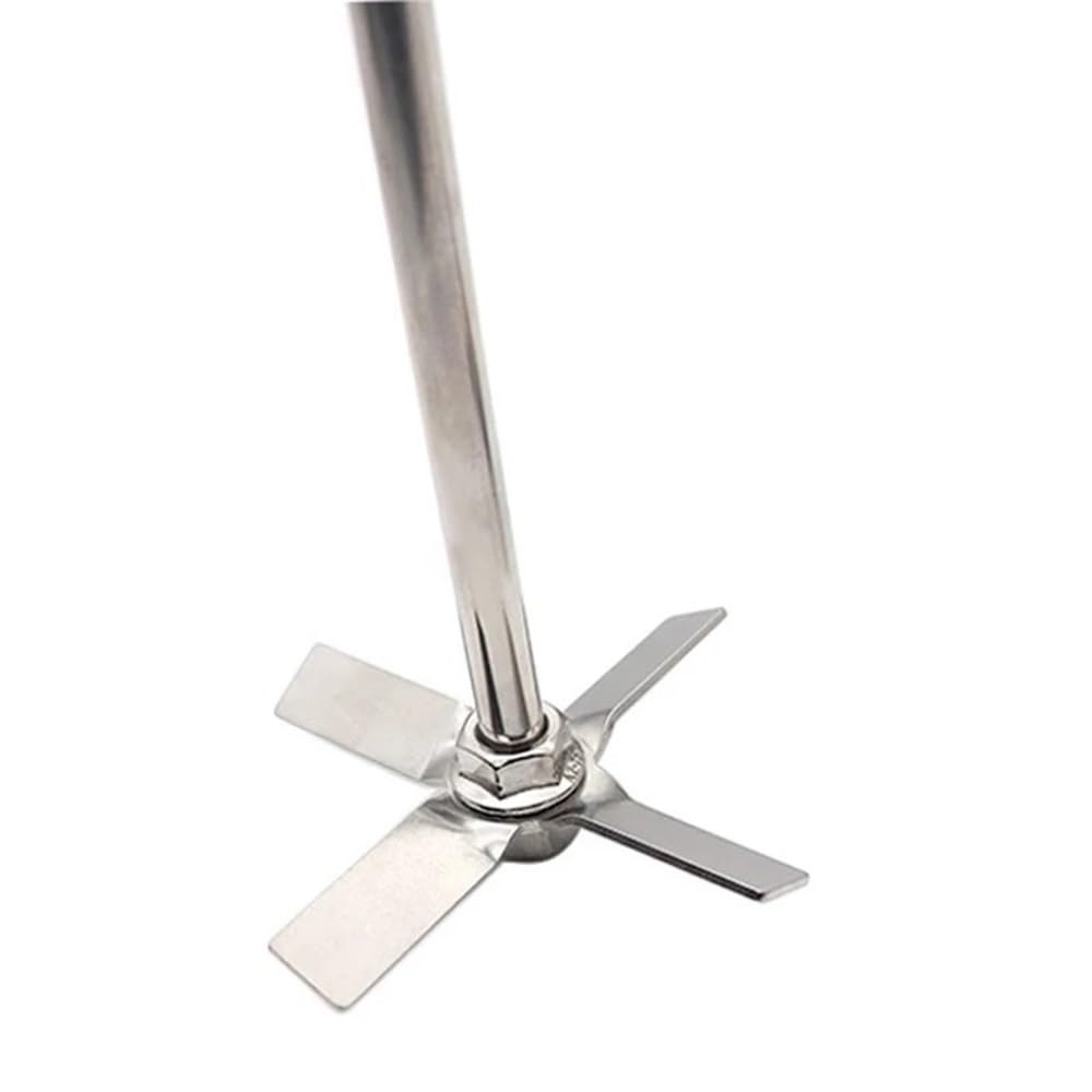 1set Labor Rührwerk Durchmesser 40mm Bis 100mm 304 Edelstahl Vier-klingen Mit Rührstab(40mm blade with rod)