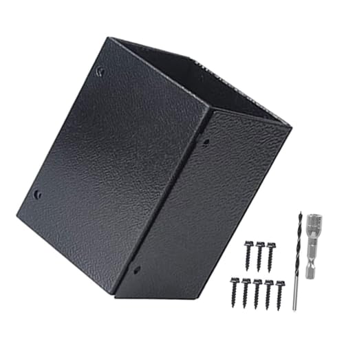 POPETPOP Protections De Poteau Pour Terrasse Et Clôture Socles Métal Pour Poteaux De Garde-corps Et Boîtes Aux Lettres