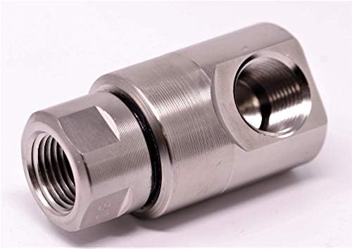 HoseKit Genuine Super Swivel –½-inch FXF Heavy Duty Hose Reel Swivel with Grease Zerk Fitting. Replacement Swivel for Home and Industrial Steel Hose Reel (#5024-Ni-AL 9SS8FP50XFP50-Ni-AL).