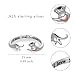 Cujiesp Animal Ring 925 Sterling Silver Otter Ring Jewelry Gift Stuff Decor for Women Animal Otter Lover