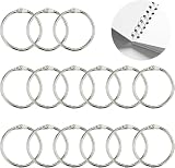 Riceverete: il set include 20 anelli di rilegatura rotondi in metallo da 30 mm con fogli volanti da 3,1 cm, diametro interno 30 mm, quantità sufficiente per l'uso quotidiano, ufficio e sostituzione.