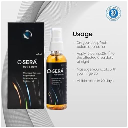 Hair Serum 60ml for Hair Fall Control With Milk Based Anti-Inflammatory Cytokines Unique Damage Repair Formula.