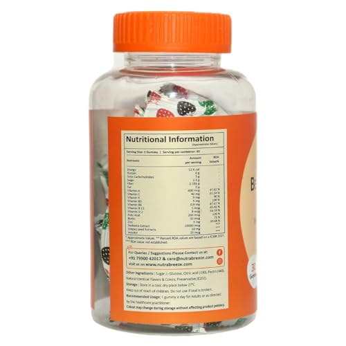 Image of Biotin Hair Gummies For Women and Men | Beauty Revive Gummies For Hair Growth, Skin Glow & Strong Nails | Orange Flavour | Biotin For Hair Growth | 30 Day Pack