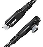 Fasgear kabel USB C na USB C, 1 m, 60 W, typ C, kąt prosty 90 stopni, szybkie ładowanie PD Cha...
