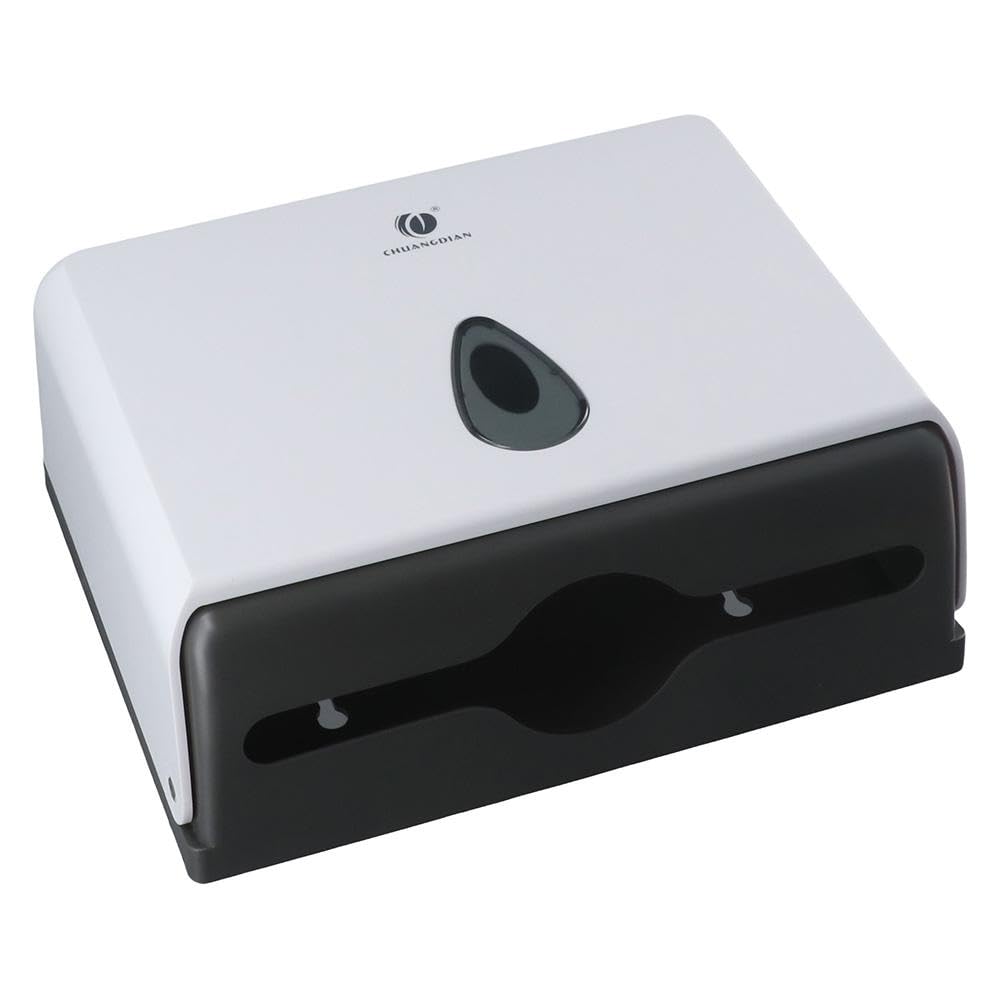 AllGIFT Touchless Paper Towel Dispenser Wall Mount, No Punch Drawer Box,Commercial Toilet Tissue Dispensers C-Fold/Multifold Paper for Bathroom Restroom,Office or Kitchen