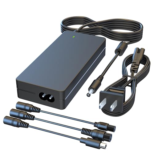 FROMCQC 54.6V 2A 100W AC Power Adapter, 4-in-1 Convertible Cable,