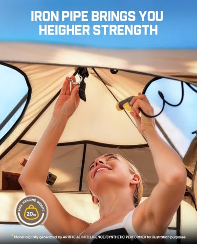 Image of FanttikOutdoor Zeta A1 Pro Shower Tent 1 Rooms, Portable Privacy Shelter for Shower & Dressing, Instant Setup in 60 Seconds with Rainfly & Windproof, Ideal for Camping & Hiking, Fishing, Beach