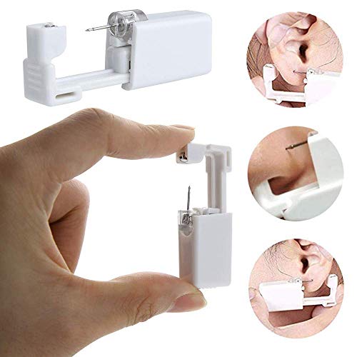 Nose Piercing Kit - Anghie 2PCS Self Nose Piercing Gun with 21pcs Nose Stud Rings Kit No Pain Nose Piercing Gun Kit Tool Piercing Tool and Piercing Supplies