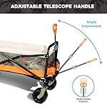 ROXY Folding Beach Wagon Cart – Heavy-Duty Collapsible Utility Wagon with All-Terrain Wheels, Large Storage Capacity, and Adjustable Handle – Ideal for Beach, Camping, and Outdoor Adventures - Image 3