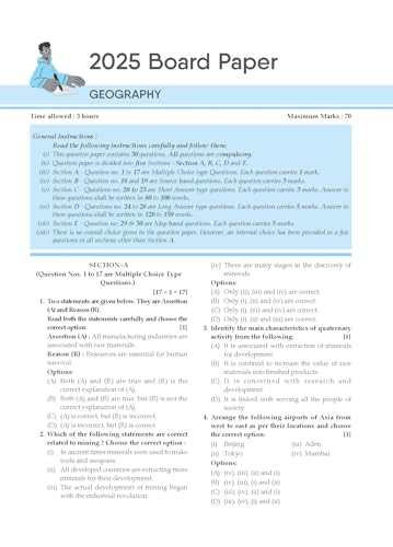 Image of Gurukul By Oswal Geography Most Likely CBSE Question Bank for Class 12 Exam 2026 - Chapterwise & Categorywise, Competency Focused Qs, NCERT Qs, Case, Assertion & Reasoning, Previous Years' Board Qs