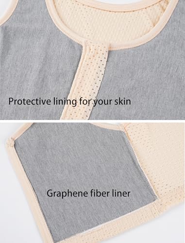 Image of XUJI Chest Binder FTM Transgender Zip Up Binder Breathable Breast Cool Fabric Tank Top