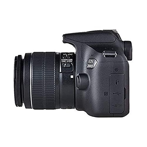 Câmera Digital EOS 2000D Canon EF-S 18-55 III Kit 24MP