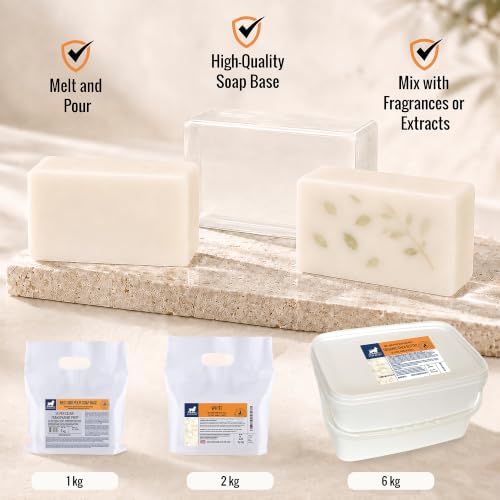 Miniatura 6 de 2kg 1kg 1k Jabon Base De Glicerina Blanco