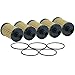 Set of 5 Engine Motor Oil Filters For Jeep Ram 1500 Classic Grand Cherokee 3.0L V6 DOHC 24 Valve Turbocharged DIESEL FI DI M EXF Automatic
