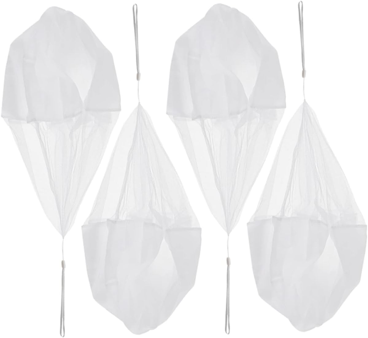 4Pcs Hand Throw Parachute for Outdoor Flying with String Design Fun Family Activity for Boys for Birthdays and Playtime