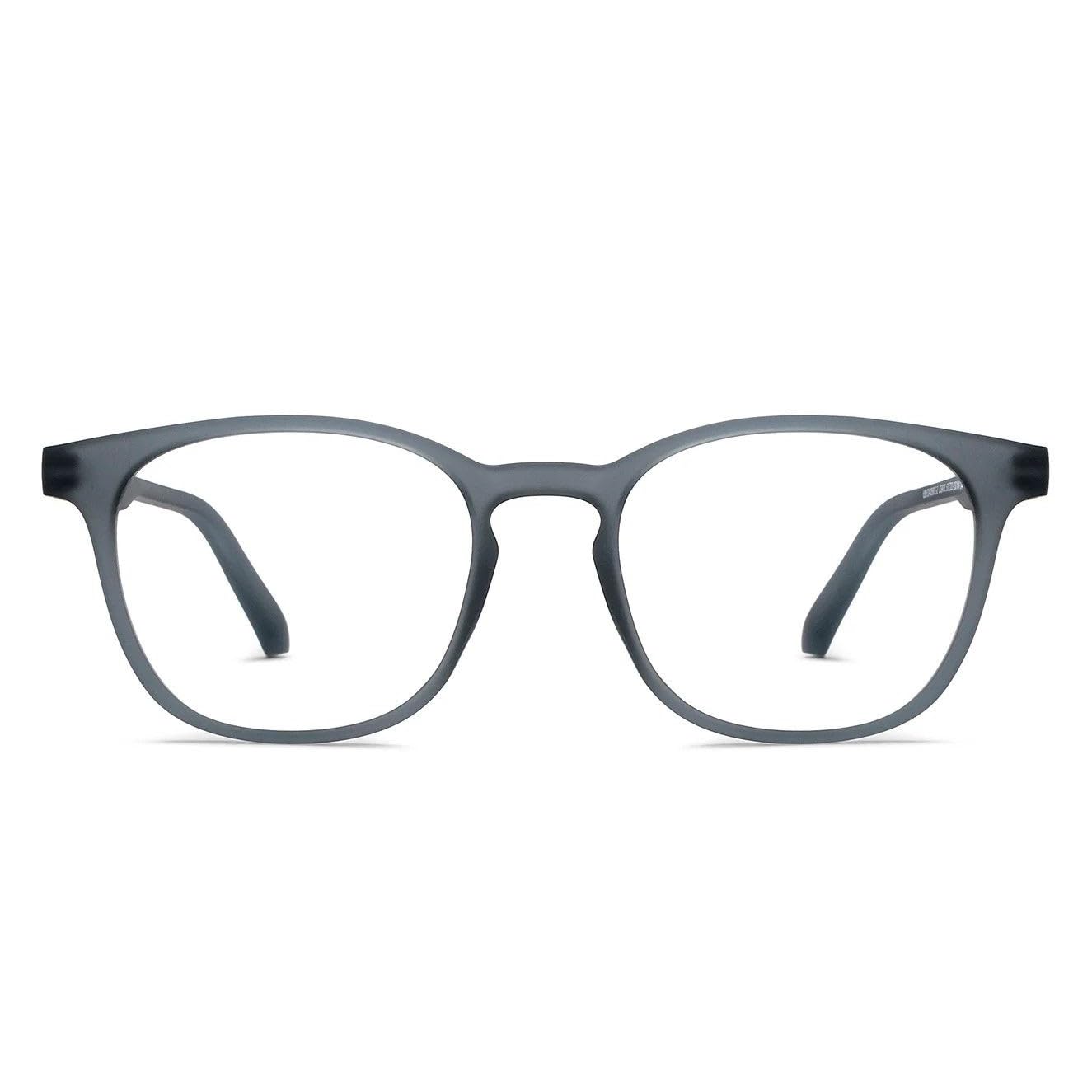 HUSTLR Zero Power Bluecut & Antiglare Computer Eyeglasses | Full Rim Square | As Seen On Shark Tank | Peyush Bansal Glasses | For Men & Women | Large | LB E14058-XW-image-29