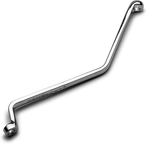 Capri Tools Llave de purga de freno de 7 mm, de doble extremo de caja angular, métrica