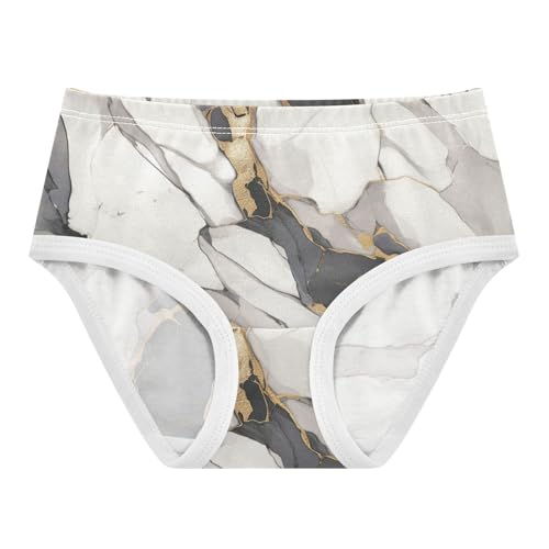 Marble Pattern Digital Girls' Underwear Soft Touch Briefs Underwear for Toddlers in Sizes 2T,3T, 4T, 5T, 6Y and 8Y