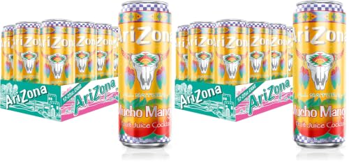 Image of AriZona Mucho Mango | Fruit Juice Cocktail | 22 Fl Oz (24 Pack)
