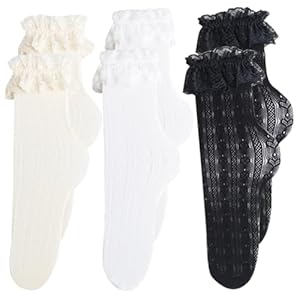 PACKOVE 3 Paar Sok Thanksgiving Running Kerst Sheer Kousen Voor Vrouwen Kanten Kousen Mesh Kous Zomer Kousen Gezellige Kousen Jurk Meisje Japanse Zijde