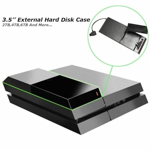 Caja externa para disco duro 3.5" con luz LED miniatura 7