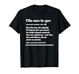 Flie-sen-le-ger Genialität Held Professionell T-Shirt