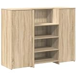 mtlskopl Empfangstheke Sonoma-Eiche 135x50x103,5 cm Tresen Set