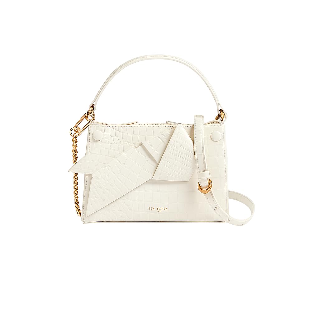 Ted Baker Women's S282343IVORYO/S Knot Bow Mini Top Handle Bag, Ivory