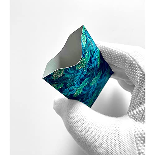 8 RFID Blocking Sleeves, Unique Designs and Arts in Green, Anti-Theft Credit Card Holder, Credit Card Protector, Easy to Recognize, Sturdy and Perfect size for cards4