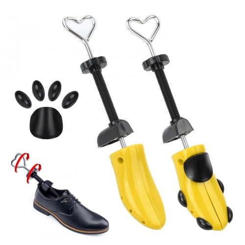 2 Piezas Hormas para Zapatos, Ensanchador de Zapatos con Calzador, Expansor de Zapatos Ajustable, Estirador de Zapatos EU 36-42, Hormas de Plástico, Horma Zapatos para Mujer, Hombre