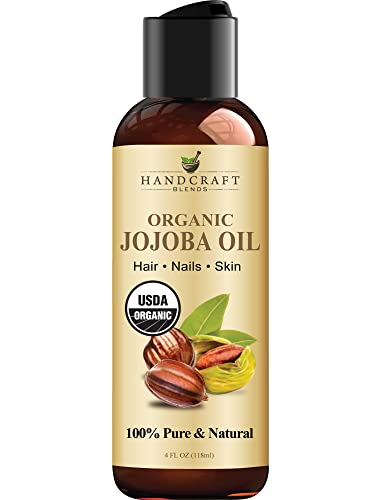 Handcraft USDA Organic Jojoba Oil 4 fl. oz â 100% Pure & Natural Jojoba Oil for Skin, Face, and Hair â Deeply Moisturizing Anti-Aging Jojoba Oil for Men and Women